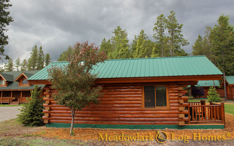 16x20 log cabin - meadowlark log homes