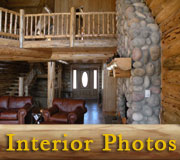 Hart's Content Log Lodge Interior