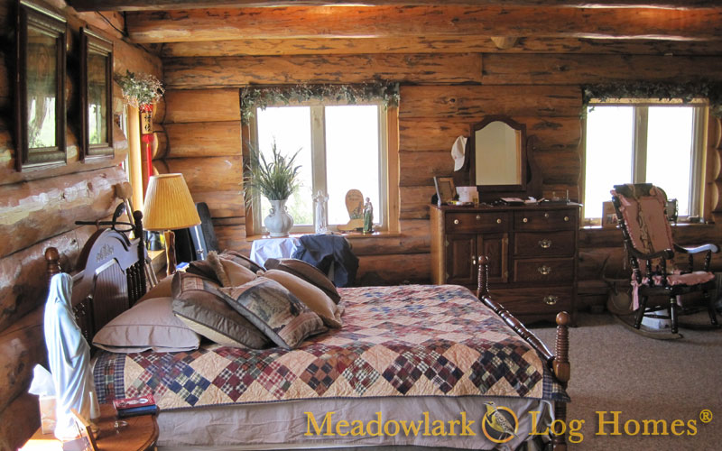 Killdeer Log Lodge - Meadowlark Log Homes