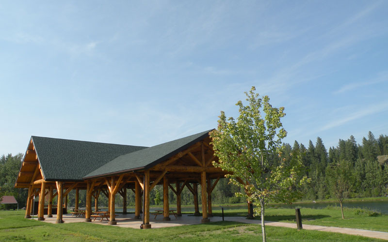 Memorial Log Pavilion Meadowlark Log Homes