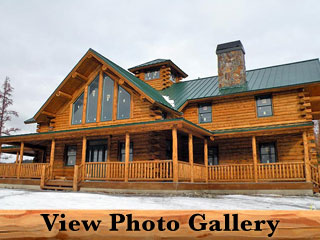 Lost Prairie Montana Amish Log Home