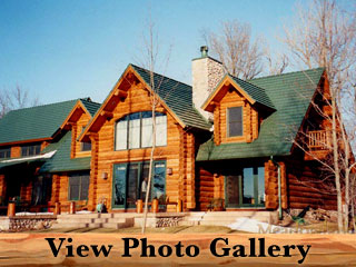 Milk River Montana Amish Log Home