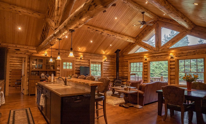 Meadowlark Log Homes Lake Creek Log Cabin