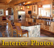 Elk Meadow Log Lodge Interior