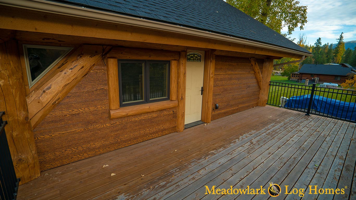 42x52 Montana  Timber  Frame  Meadowlark Log Homes 