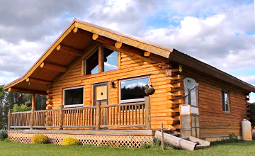 Green Valley Rancher Single Level Log Home