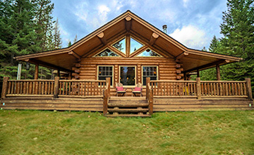 Trout Creek Single Level Log Home