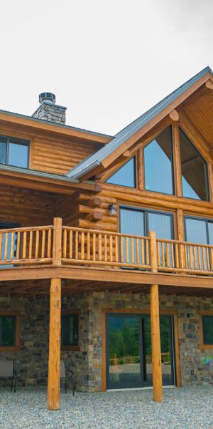 meadowlark log homes photo gallery