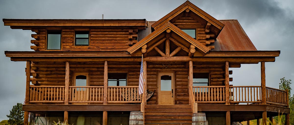 Montana Log Homes Amish Log Builders Meadowlark Log Homes
